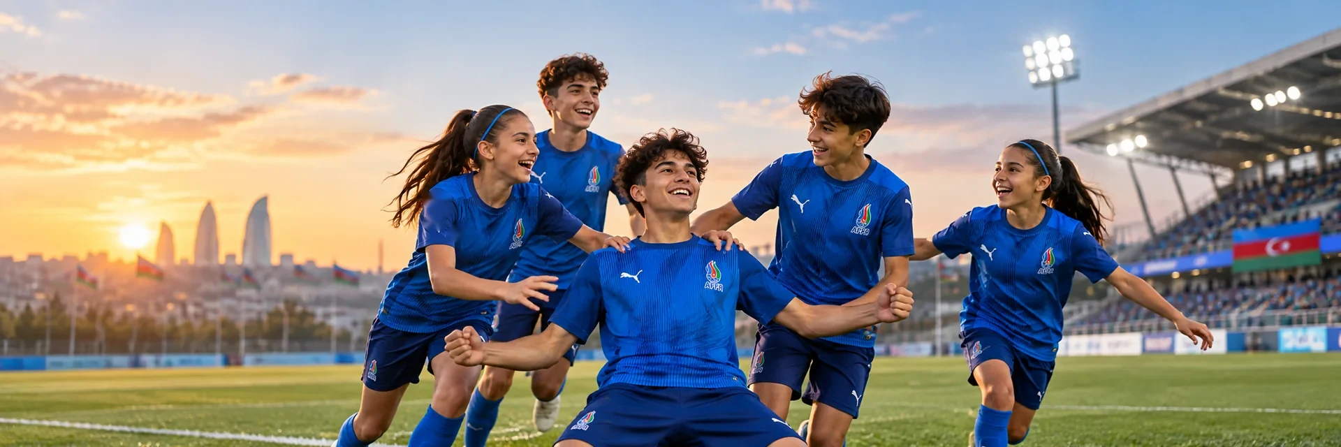 AFFA gənc futbolçularının qələbə sevinci