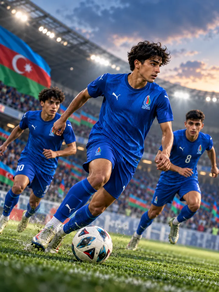 AFFA forması ilə gənc futbolçular